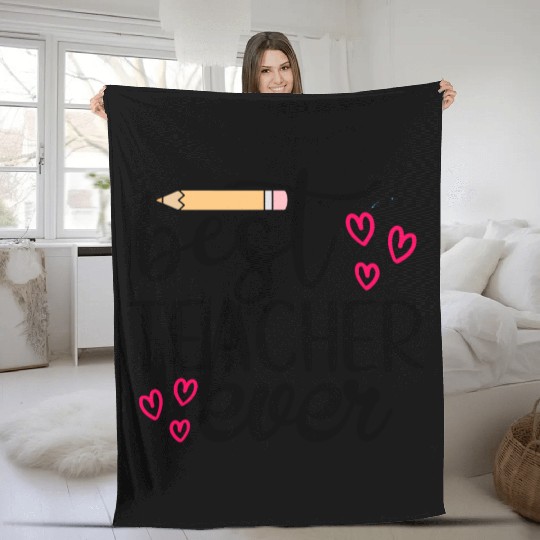 Best teacher ever Fleece Blankets