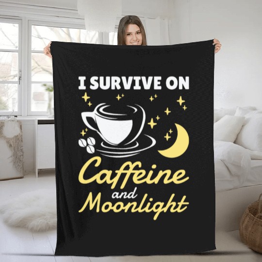 Night Shift Worker Graveyard Duty Fleece Blankets