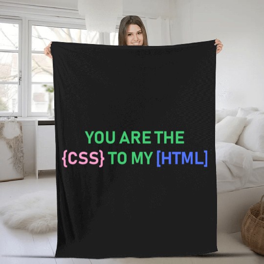 Geeky Developer Valentines Quote trending Fleece Blankets