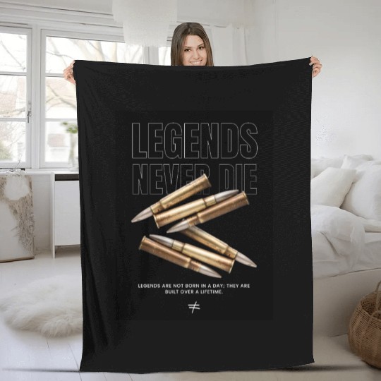 Legends Never Die Fleece Blankets