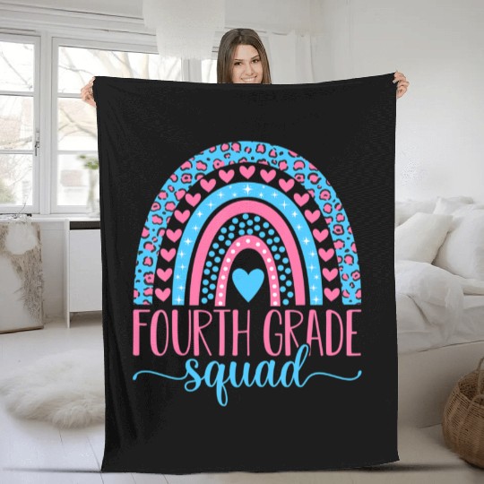 Fourth Grade Squad Team 4th Grade Teacher Back To Fleece Blankets