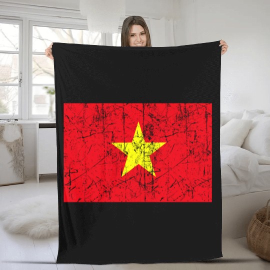 Vietnamese Flag Vietnam Patriotic Pride Fleece Blankets