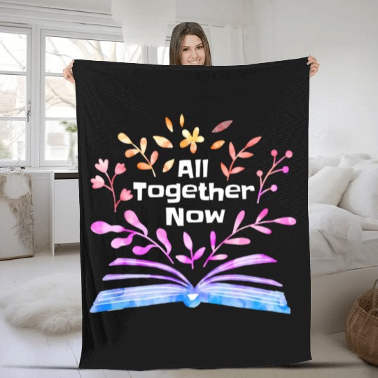 All Together Now Summer Reading 2023 Librarian Boo Fleece Blankets