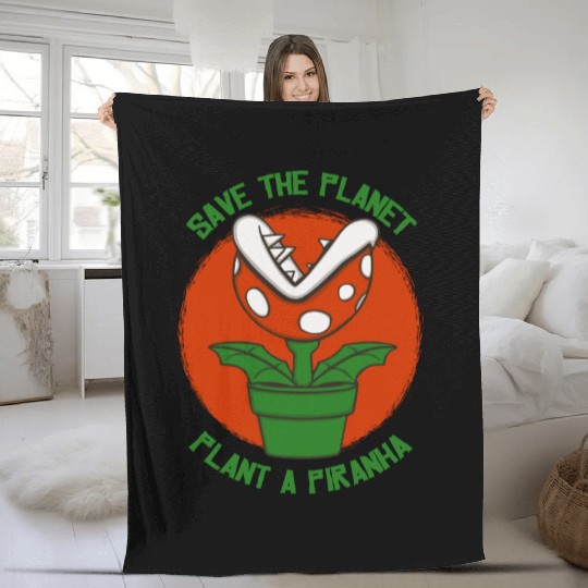 Save The Planet Fleece Blankets