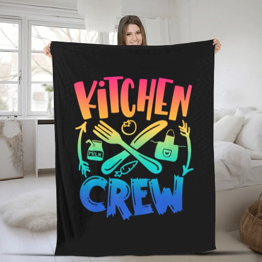 Kitchen Crew Back To School Team Field Day 2022 Fleece Blankets