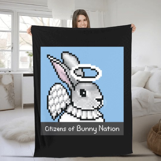 Citizens of Bunny Nation NFT #27 Artwork Fleece Blankets