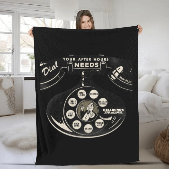 Vintage St. Louis Liquor Store Fleece Blankets