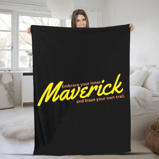 Embrace your inner maverick Fleece Blankets