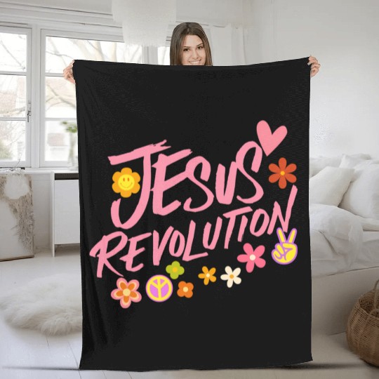 Jesus Fleece Blankets
