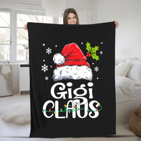 Gigi Claus Family Pj Fleece Blankets