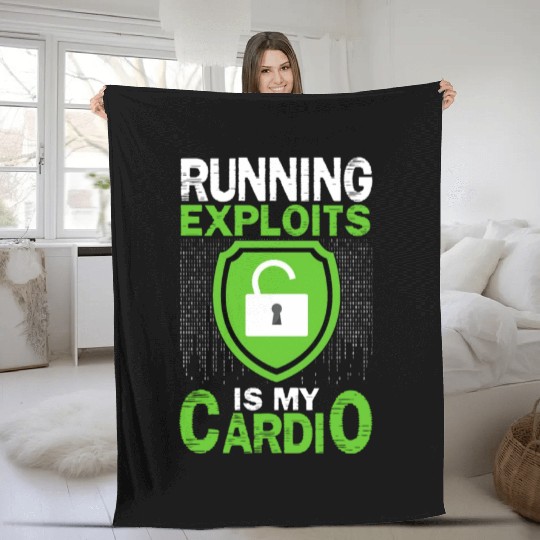 Cyber Security Hacking IT Fleece Blankets