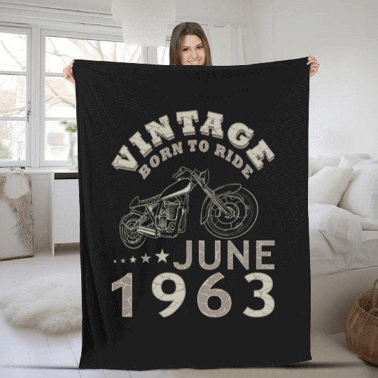 Biker party June 1963 60th anniversary Fleece Blankets