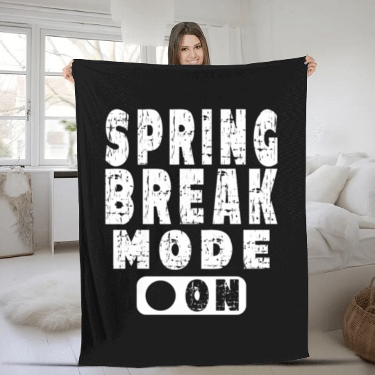 Spring Break Mode On Vintage Fleece Blankets
