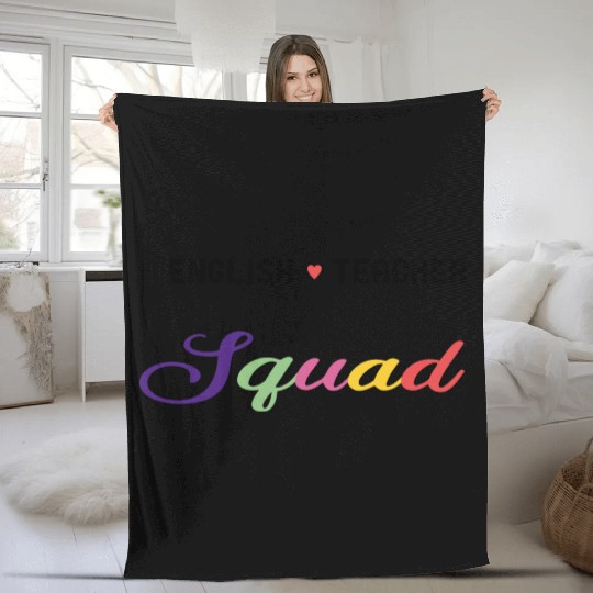 English Teacher Funny Fleece Blankets