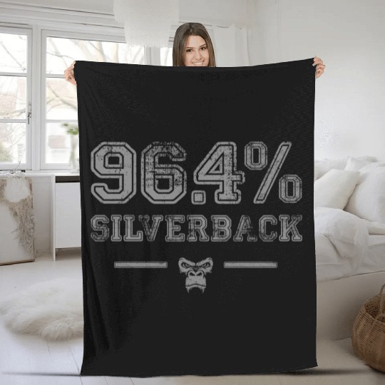 964 Silverback Gorilla Gym Body Building Gym Fleece Blankets