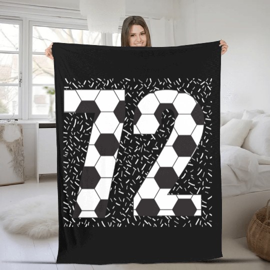72 Typography Fleece Blankets