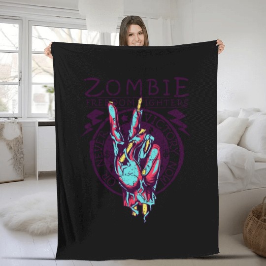 Scary Outfit Zombie Outfit Peas Finger Fleece Blankets