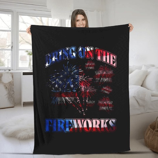 Bring on the Fireworks Fleece Blankets