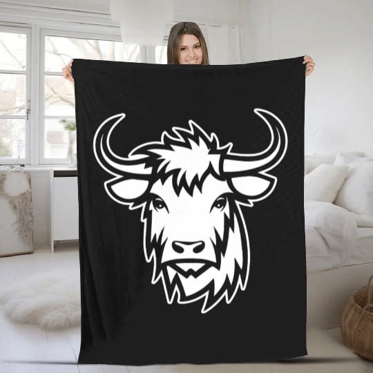 Scottish Highland Cow Fleece Blankets