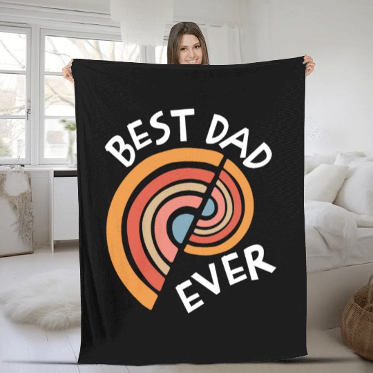 Best Dad Ever Fleece Blankets