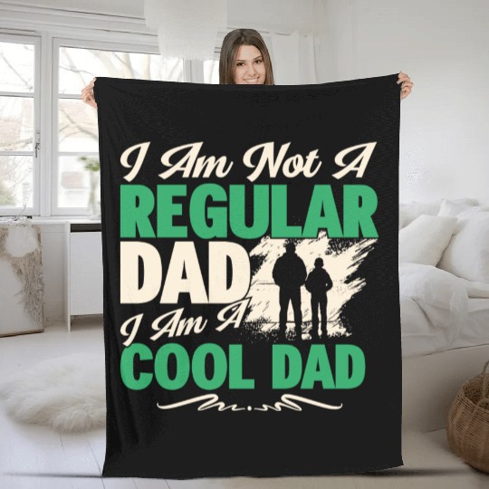 I Am Not A Regular Dad Fleece Blankets