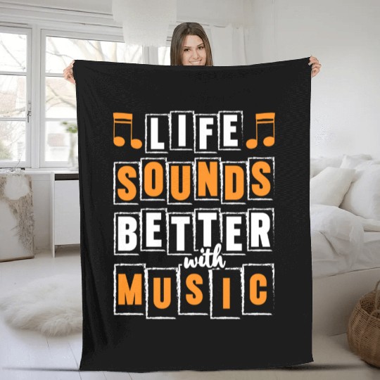 Musician Club Love Genre Fleece Blankets