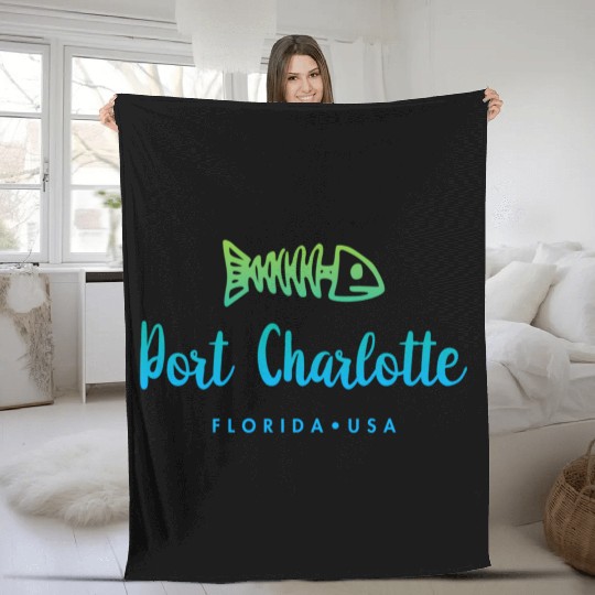 Port Charlotte Florida Fleece Blankets
