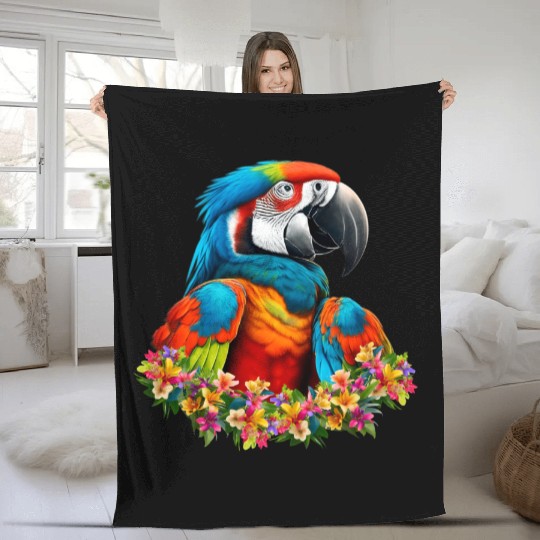 Beautiful Nature - Macaw 01 Fleece Blankets