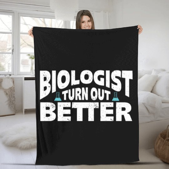 Biology Gift Biologist Fleece Blankets
