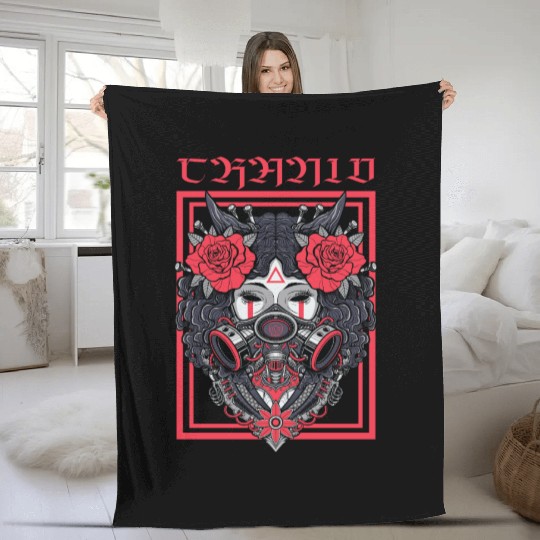 Mechanical Temptation: The Devil's Rose Fleece Blankets