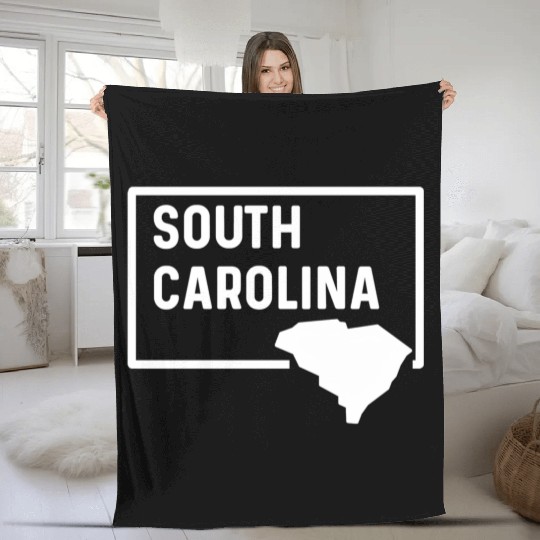 South Carolina Charleston Columbia Mo Pleasant Fleece Blankets