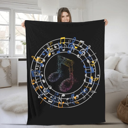music and arts Fleece Blankets