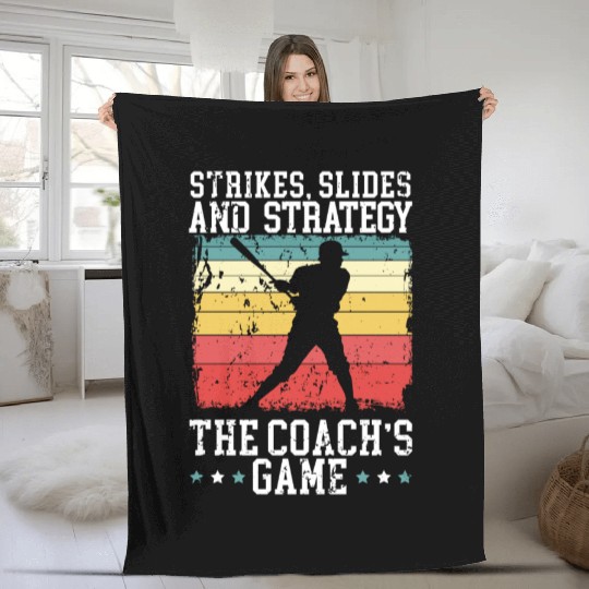 Baseball Coach Baseball Player Baseball Team Sport Fleece Blankets