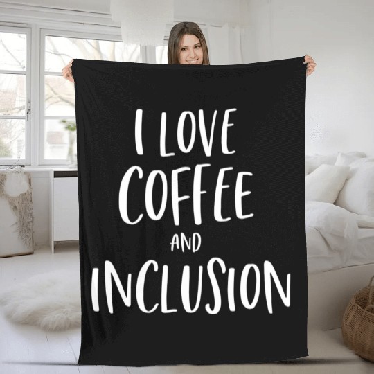 Funny Special Education Teacher Coffee Lover Fleece Blankets