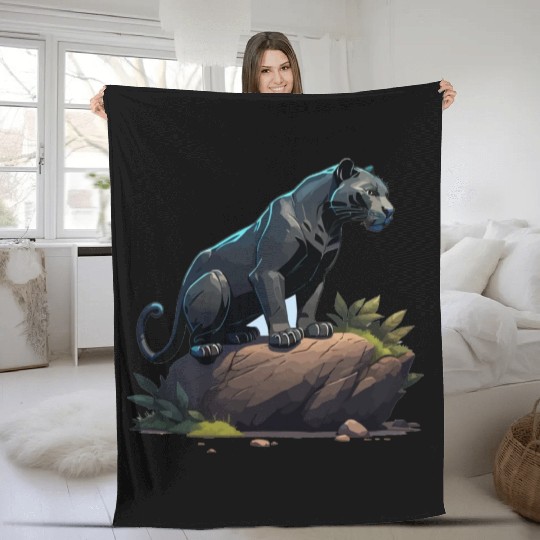 black panther Fleece Blankets
