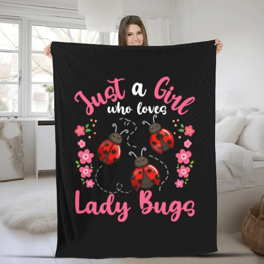 Ladybugs Entomology Entomologist Ladybug Lover Fleece Blankets