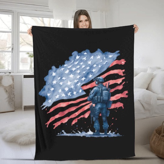 Stars And Stripes Fleece Blankets