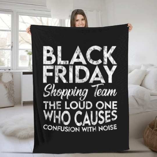 Black Friday Shopping Team 3 Fleece Blankets