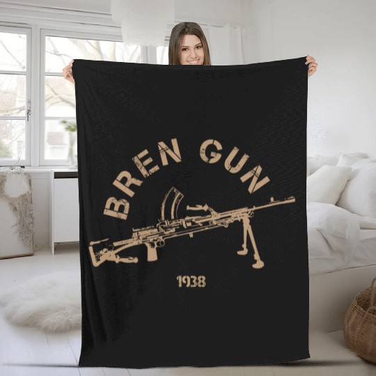 Bren Light Machine Gun | World War 2 Weapon Fleece Blankets