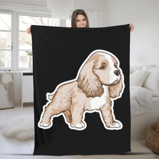 Cavalier King Charles Spaniel Fleece Blankets