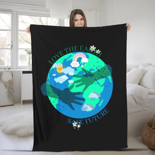 Safe The Earth Fleece Blankets