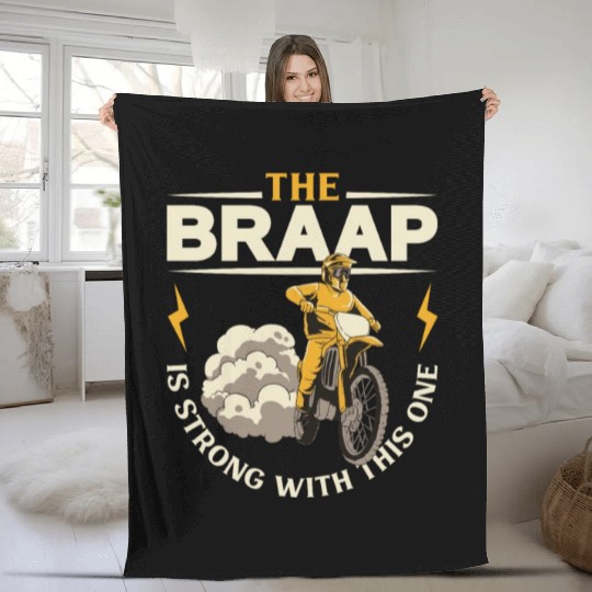 Dirt Bike Dirt Bike Riding Motocross Dirt Biking Fleece Blankets