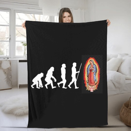 Our Lady Of Guadalupe Virgin Mary Fleece Blankets