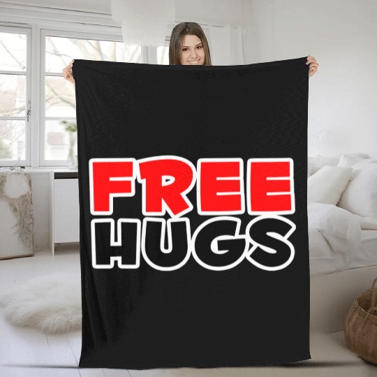 free hugs nature Fleece Blankets