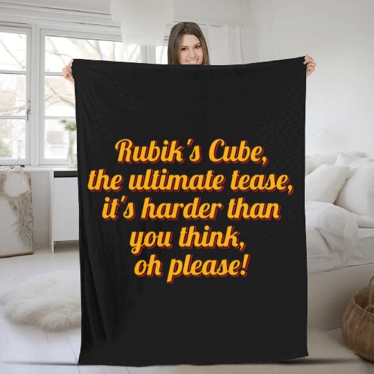 Rubiks Cube Conundrum Fleece Blankets