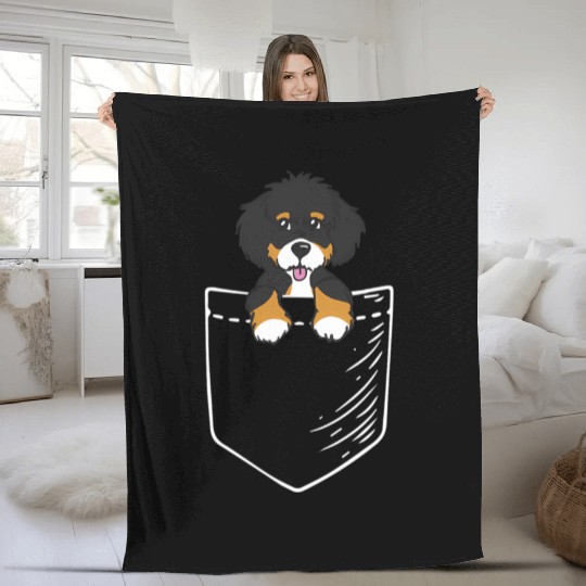Bernedoodle Fleece Blankets