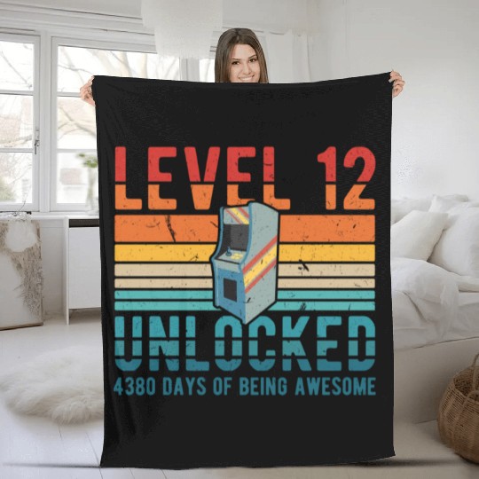 2007 12th Being Awesome 4380 Days Anniversary Fleece Blankets