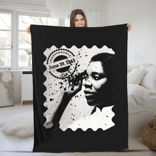 Juneteenth Day, 19 June / Independence Day Fleece Blankets