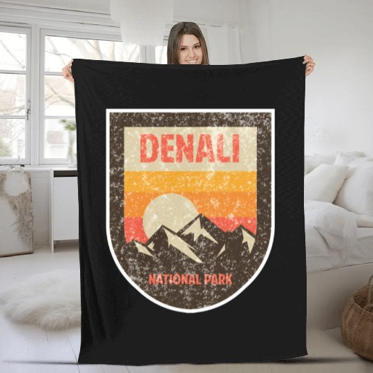 Denali National Park Fleece Blankets