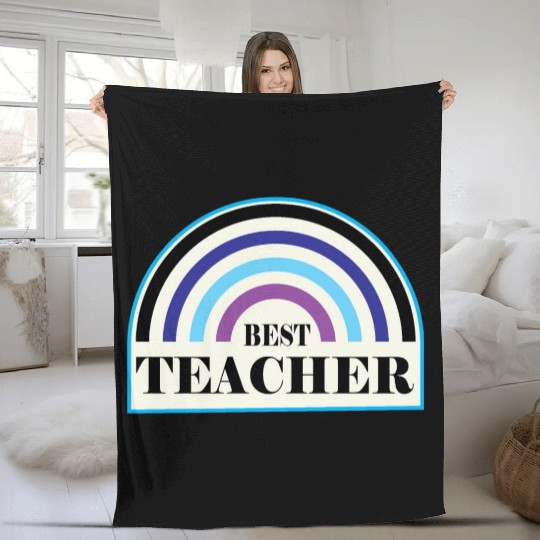 Best Teacher Design for Teacher Apreciation Gifts Fleece Blankets